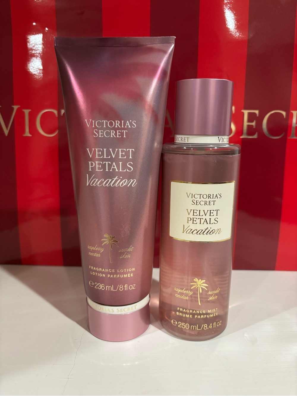 Victoria Secret Velvet Petals Vacation Set
